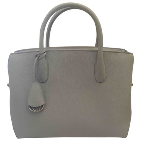 dior grey handbag letters leather pintuck|Dior carryall tote.